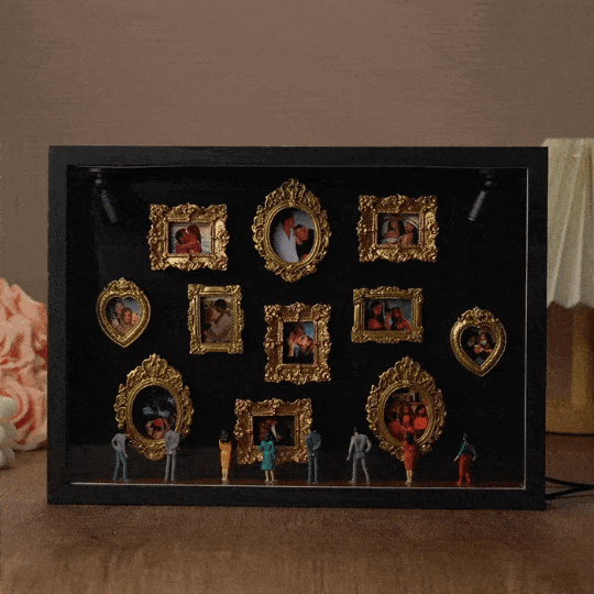 Valentine's Day Museum of Us Personalized Photo Frame Custom Couples Gift for Her Cute Miniature Museum Gifts Meaningful Gift - 