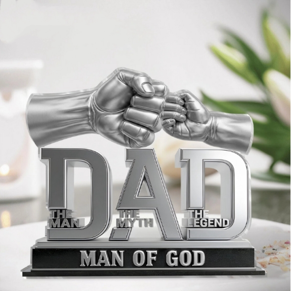 Personalized Custom Shaped Acrylic Plaque-Dad The Man The Myth The Legend