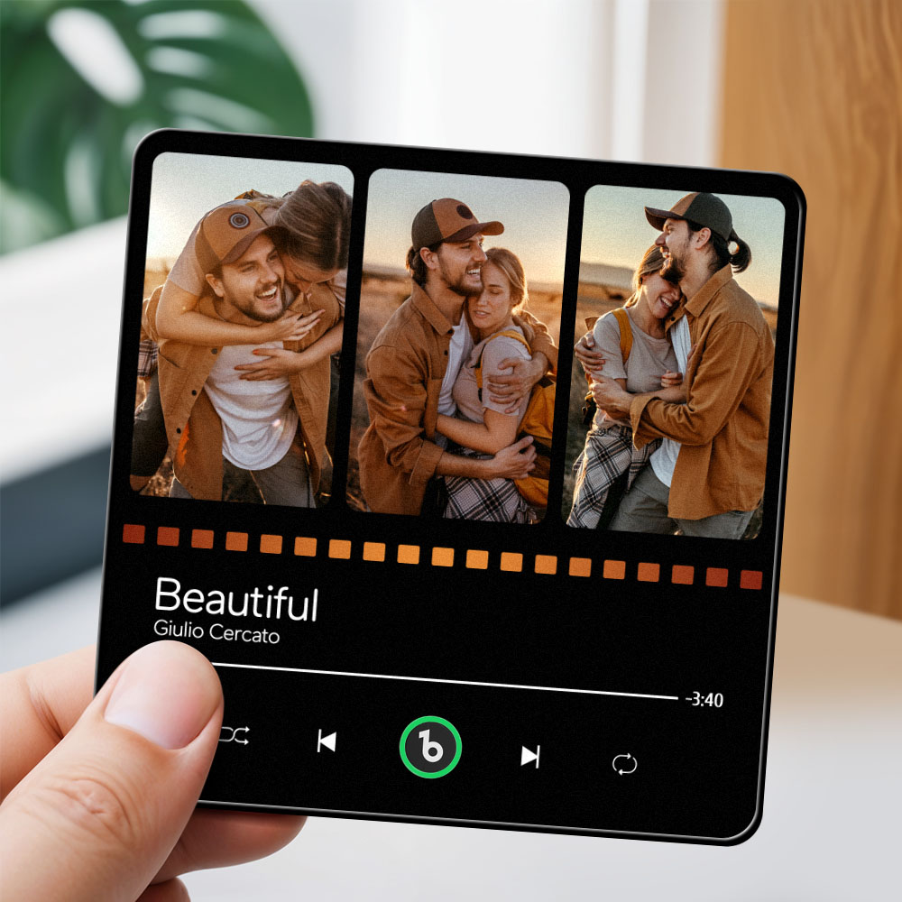 Custom Music Fridge Magnet with Photo Personalized Music Refrigerator Magnet Song Album Cover for Music Lovers - 