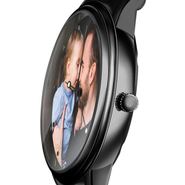 To My Dad Watch Custom Photo Watch Personalized Mens Photo Watch Gifts For Dad - 
