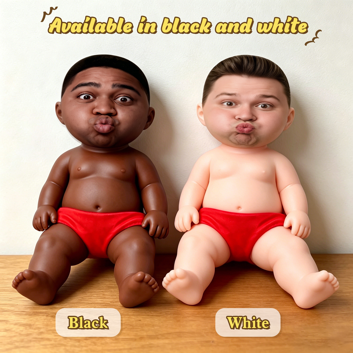 Custom Squishy Stress Relief Doll – Personalized Face Squeeze Toy, Soft TPR Sand Filled Fidget Toy, Funny Anxiety Relief Gift
