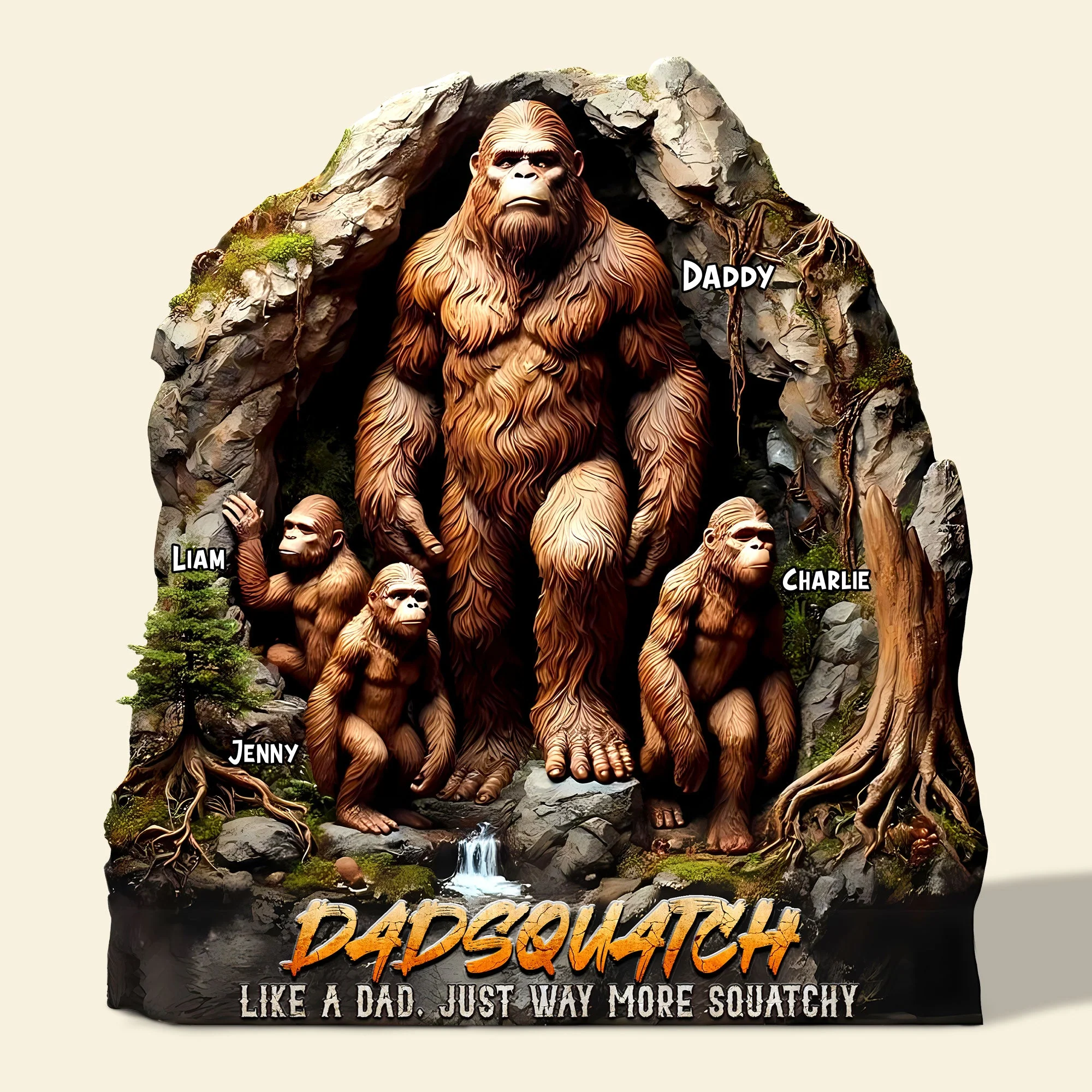 Personalized Gifts For Dad Plaque Father's Day Dadsquatch - 