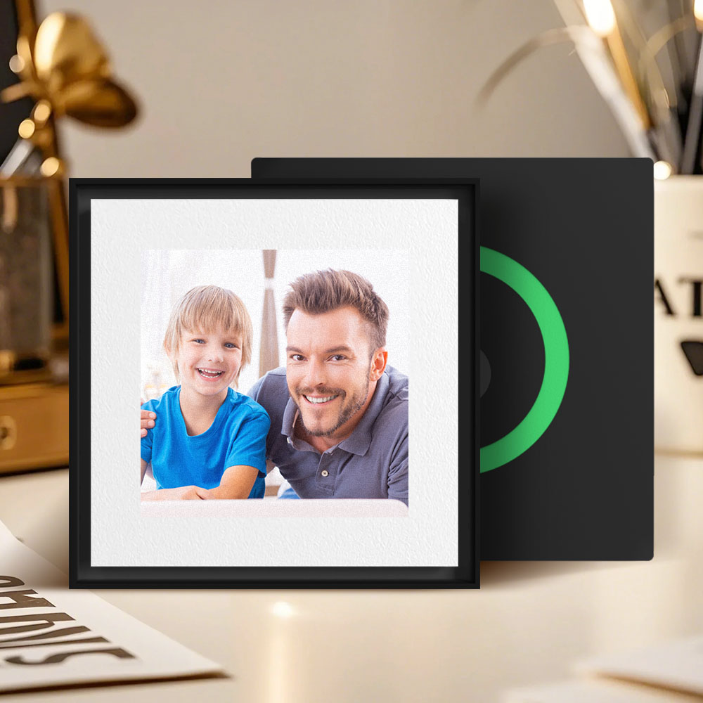 Custom Music & Photo Fridge Magnet Can Customize 1-6 Vinyl and Songs Father's Day Gift - 