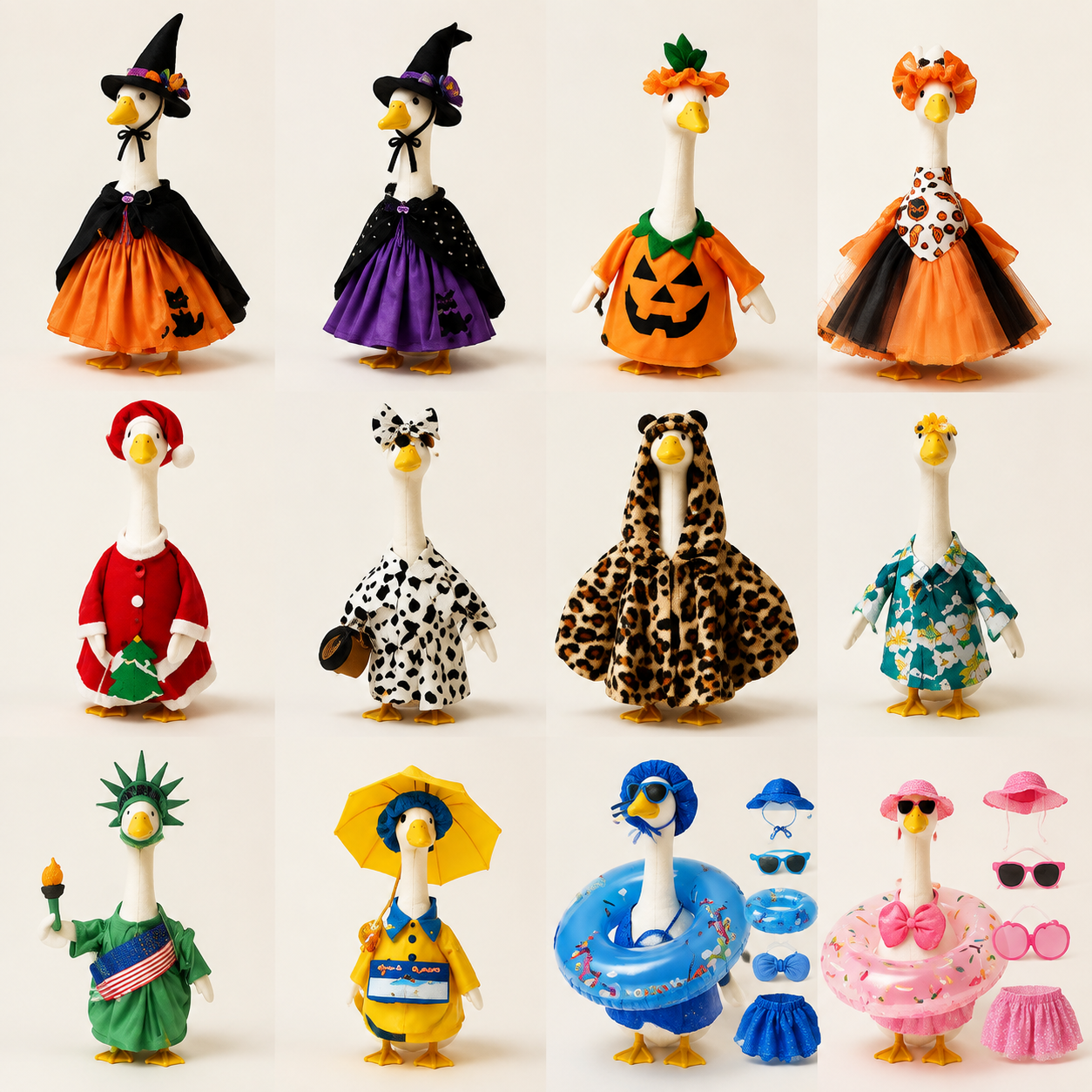 Seasonal Porch Goose Outfits – Cute Decorative Goose Clothes for Every Holiday