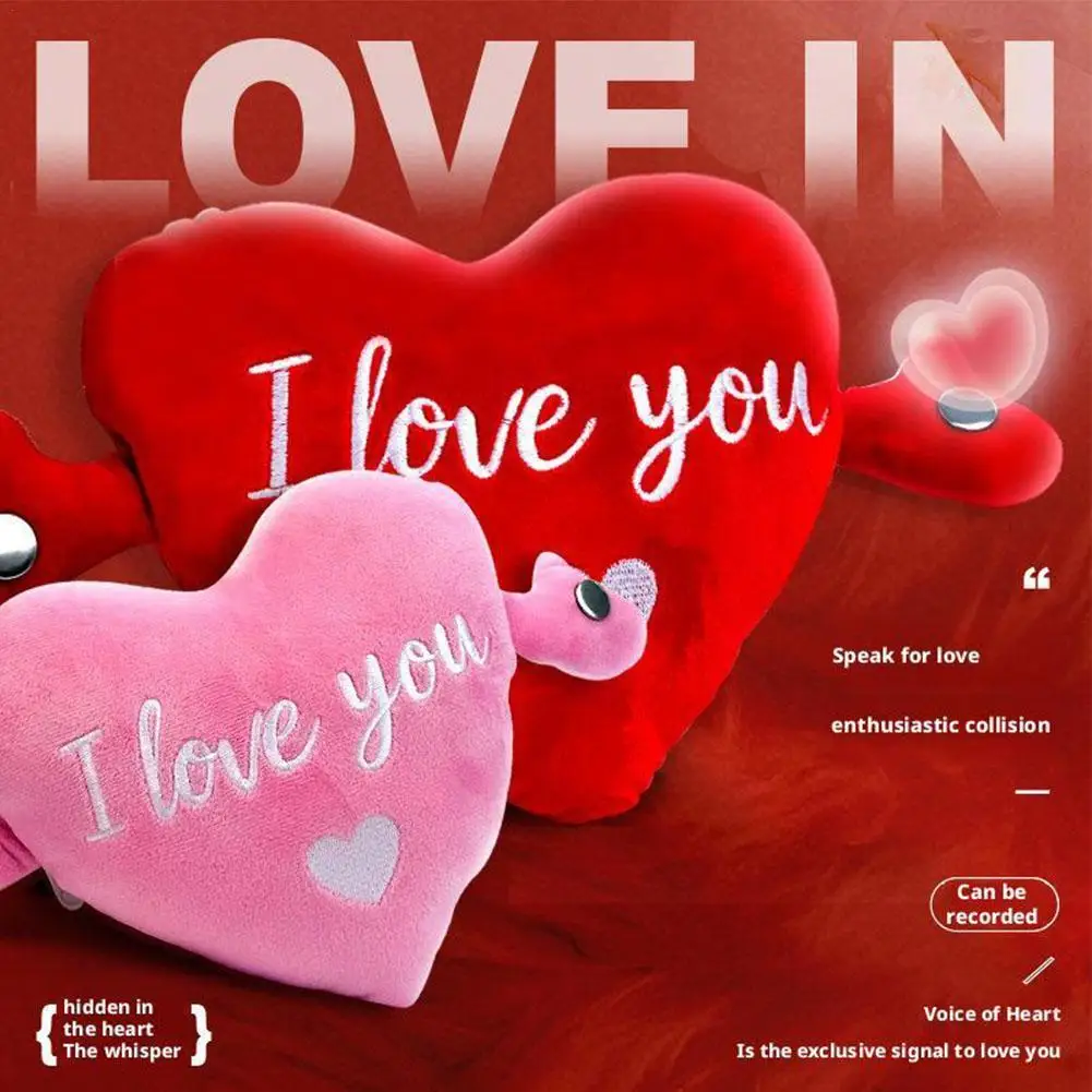 Valentine's Day Heart-Shaped Plush Pillow New Home Decor for Birthdays Popular Heart-Shaped Stuffed Pillow