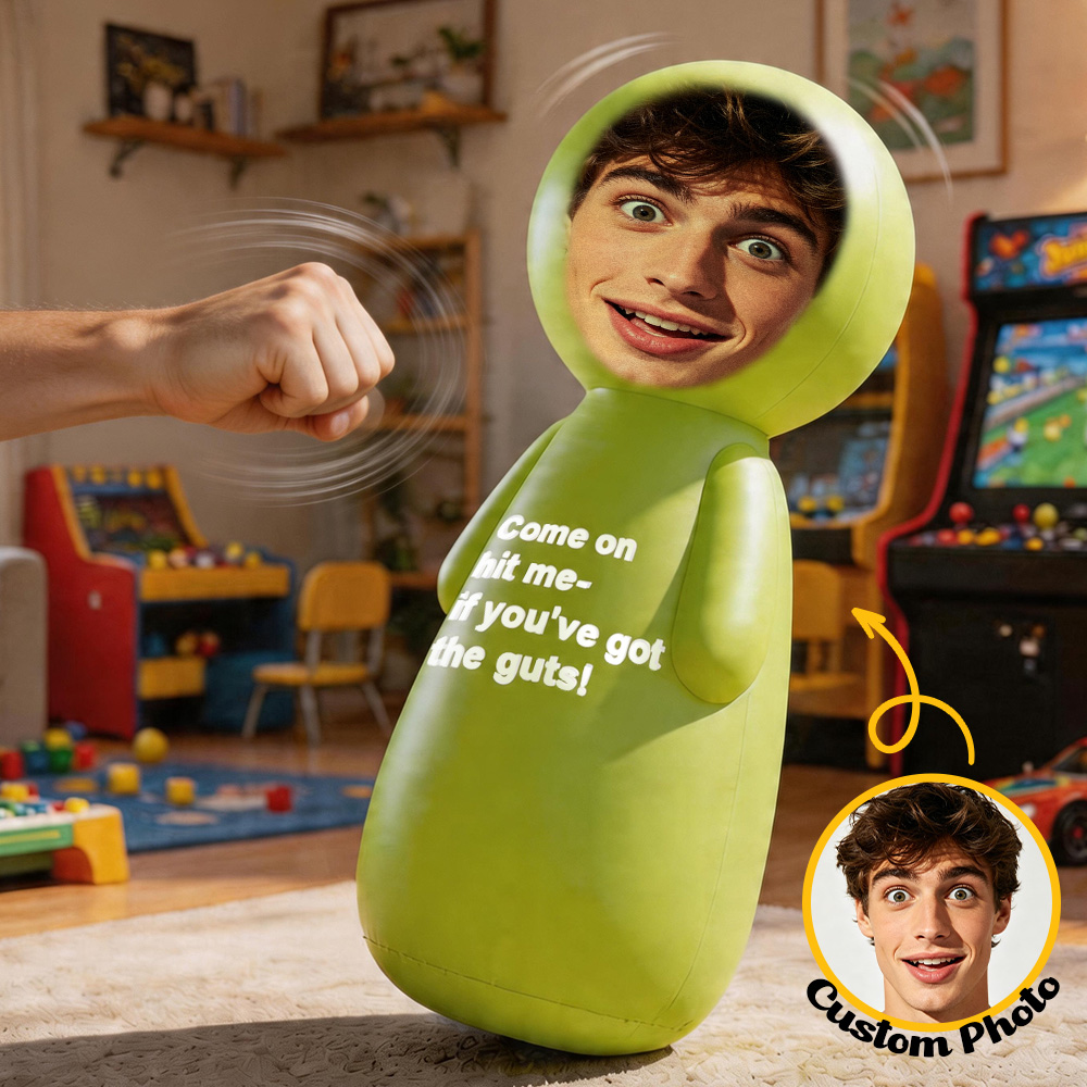 Customized Inflatable Roly-Poly Toy Funny Wobble Doll  Everyday Stress-Relieving Toy