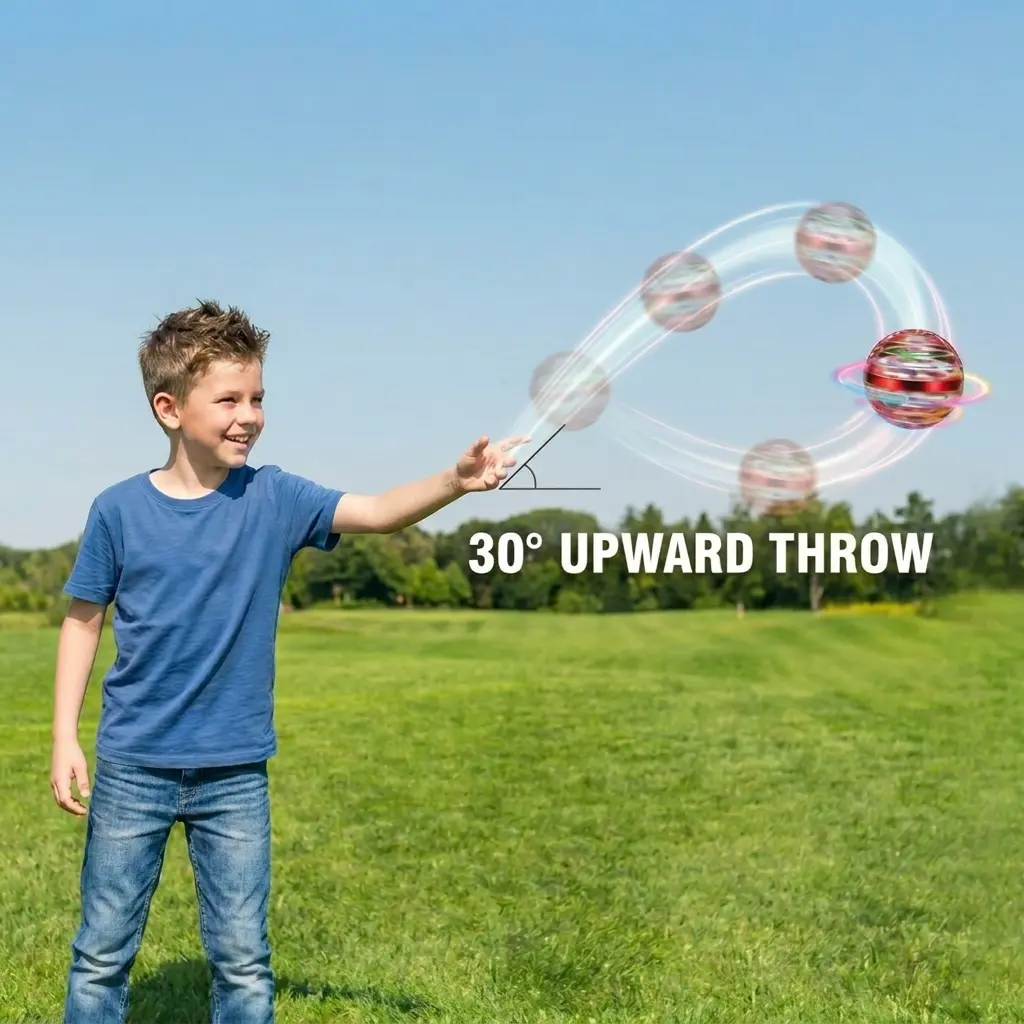 Flying Orb Ball Toy Galaxy Cosmic Fly Ball Magic Hand Controlled Mini Galactic Hover Ball Cosmic Globe Cool Outdoor Toy - 