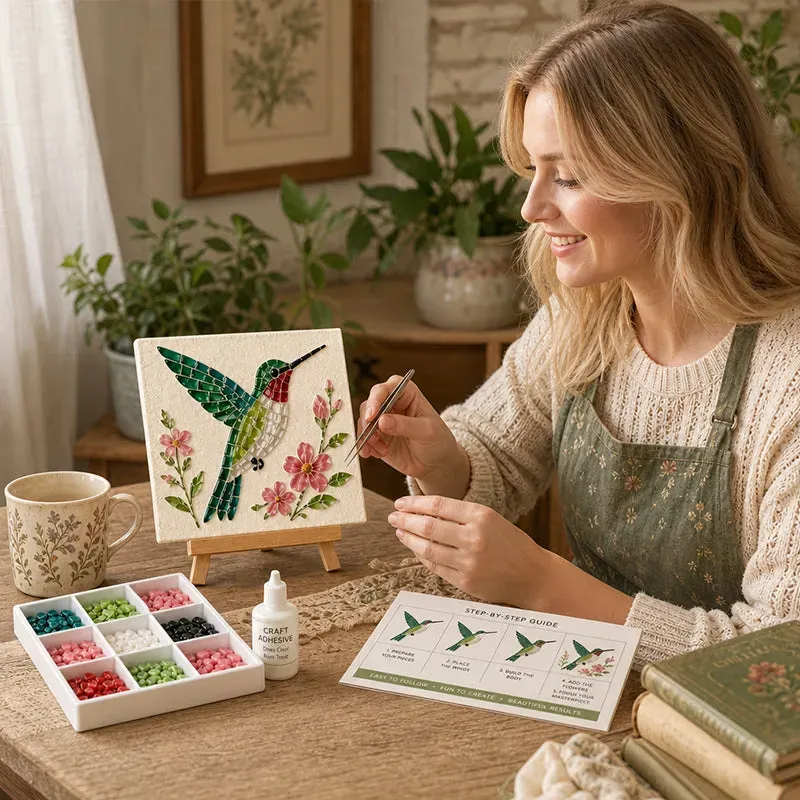 DIY Garden Mosaic Art Tile Craft Projects for Adults, Beginners & Teens | Handmade Home Décor Gift Set - 
