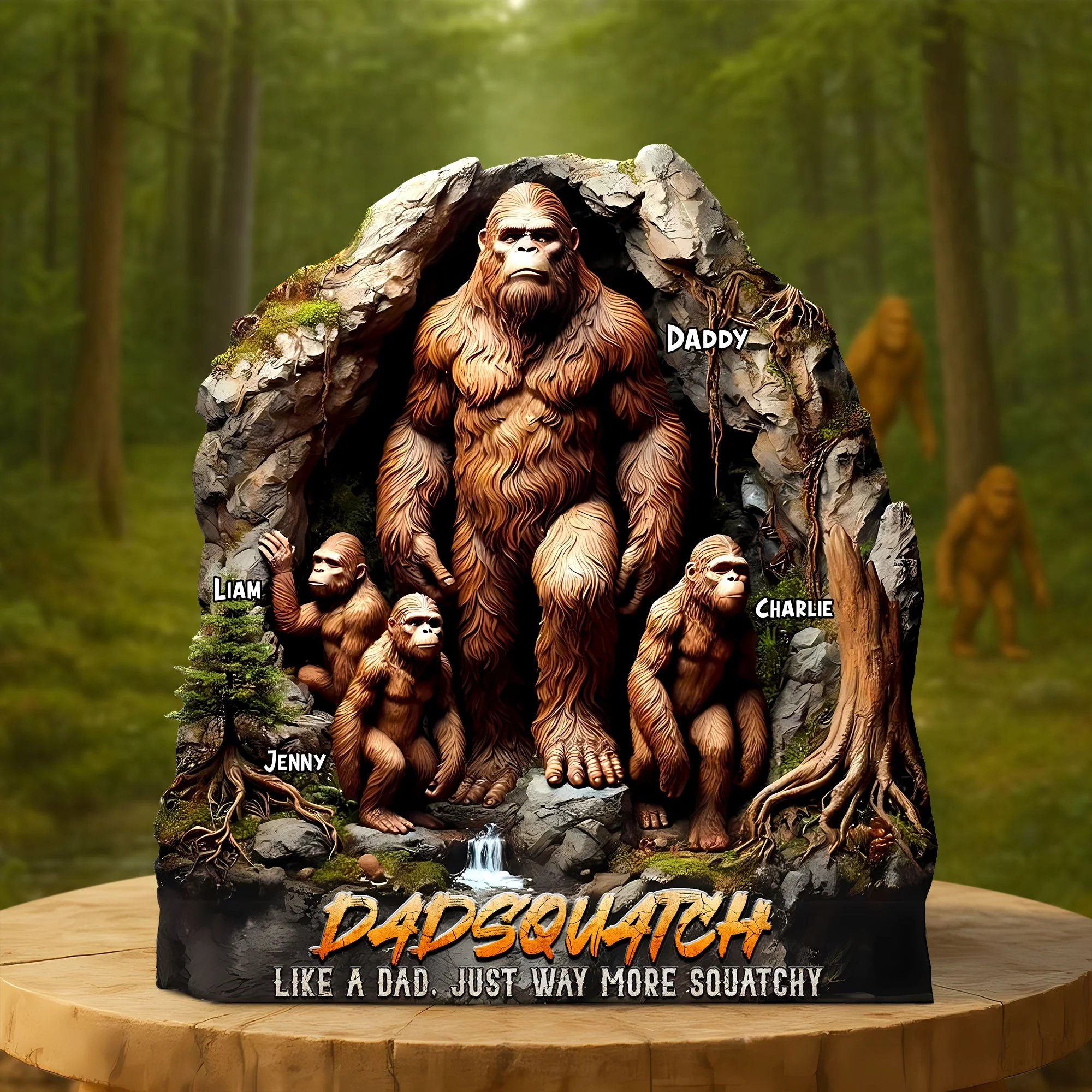 Personalized Gifts For Dad Plaque Father's Day Dadsquatch - 
