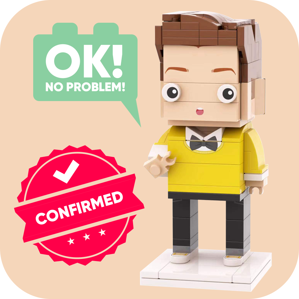 Brick Figures Renderings Confirmation Service - MiniMePillowAU