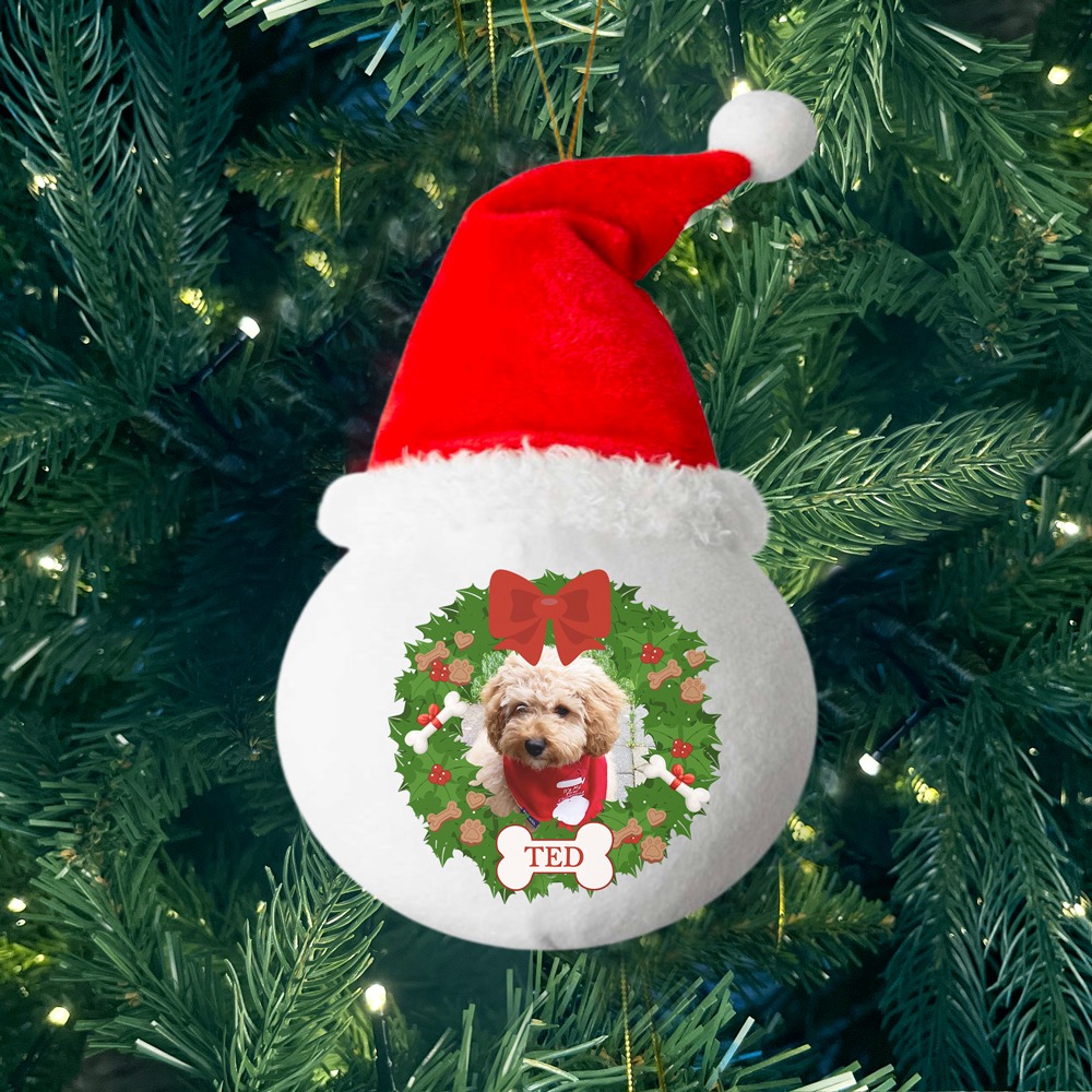 Your Dog- Personalised Fabric Christmas Ornament - MiniMePillowAU