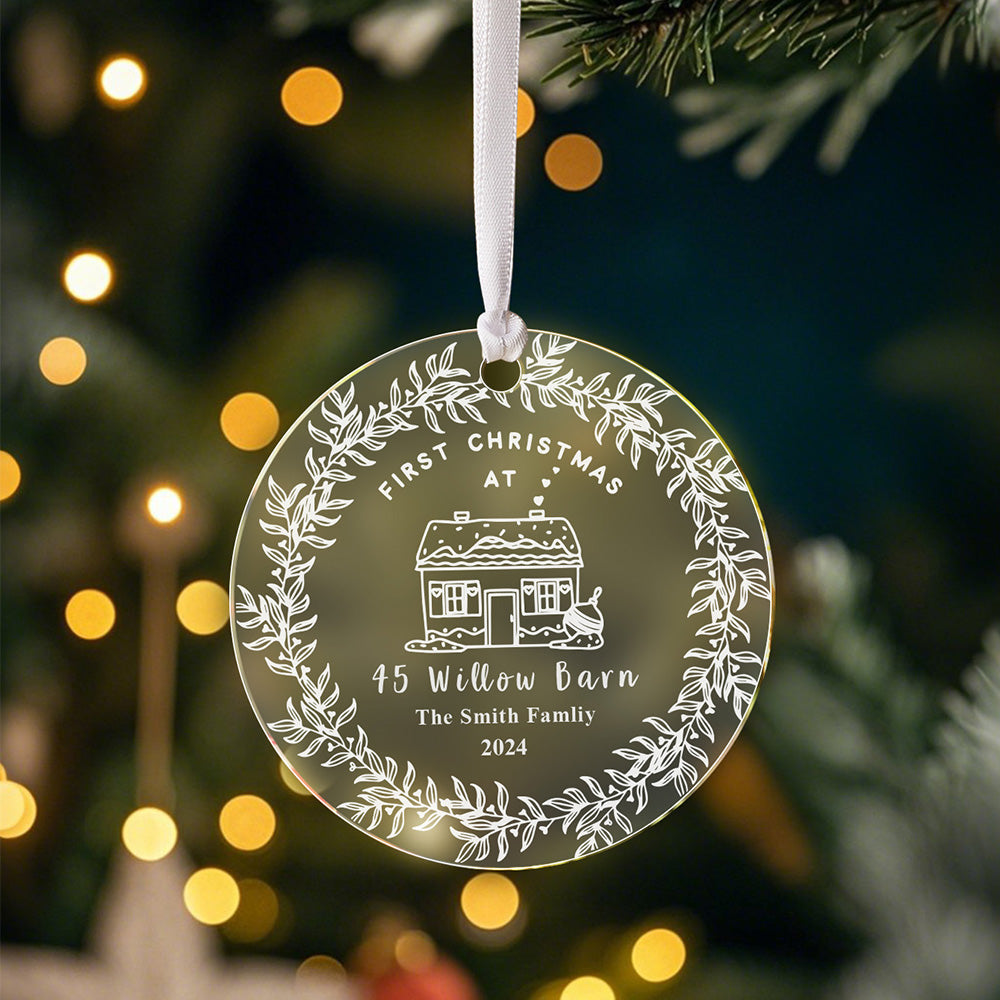 Personalised First Home Christmas Ornament Christmas Decorations New Home Gift - MiniMePillowAU