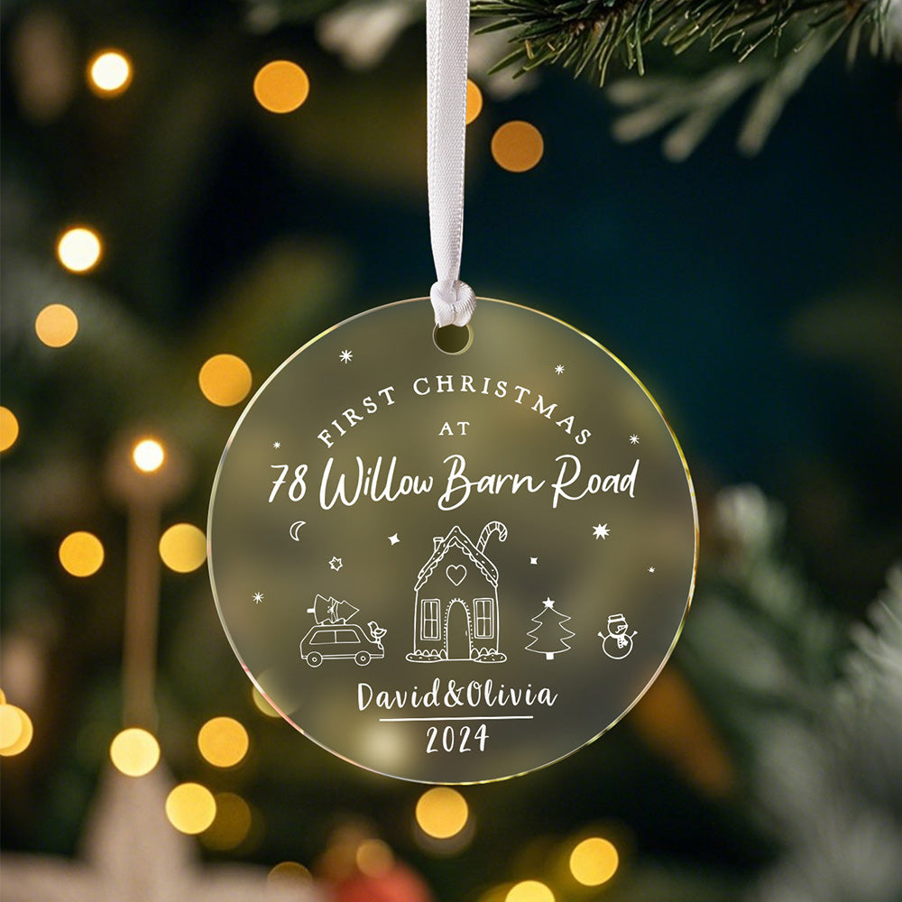 Personalised First Christmas in New Home Ornament New Home Ornament for Housewarming Gift - MiniMePillowAU