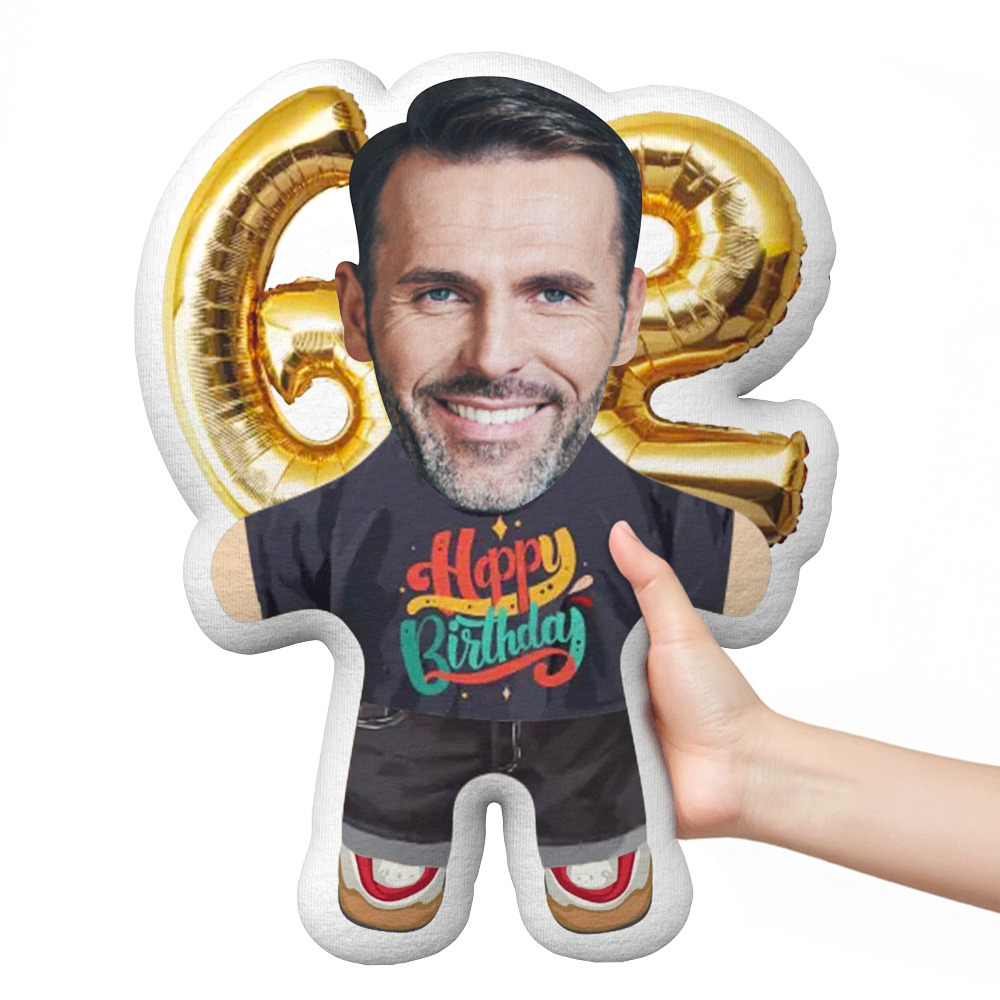 Custom Birthday Mini Me Pillow Personalized Gift with Number for Couples & Friends - MiniMePillowAU
