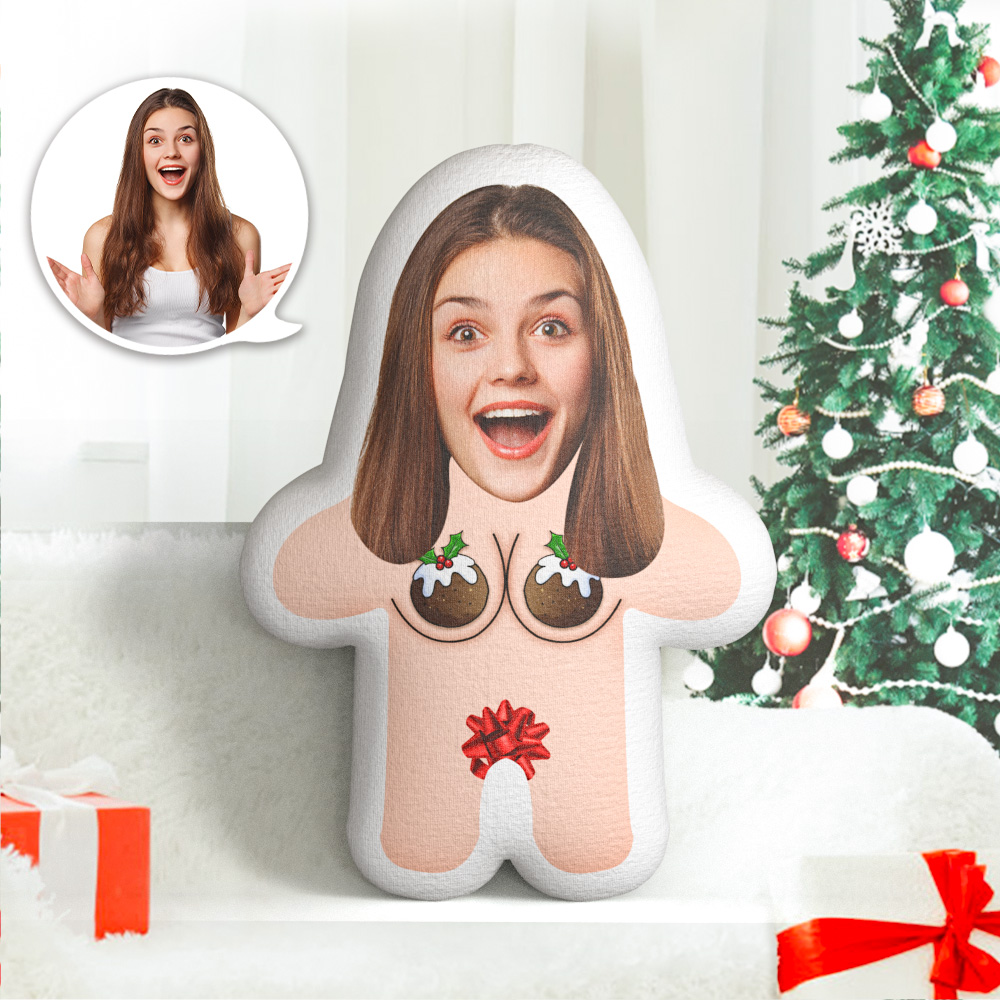 Personalized Face Photo Pillow Christmas MiniMe Sexy Pillow Gifts for Girlfriend - MiniMePillowAU