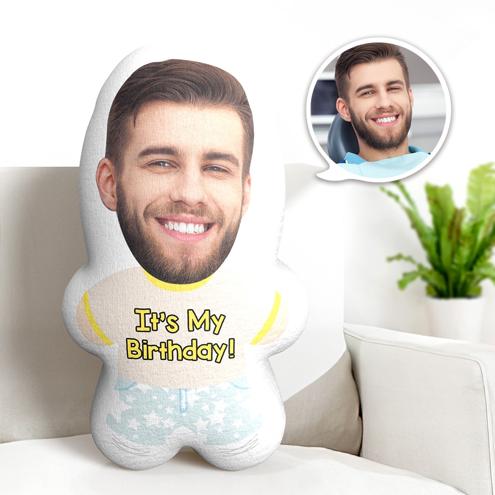 Custom Face Photo Pillow Personalized Fun and Memorable Birthday Gift - MiniMePillowAU