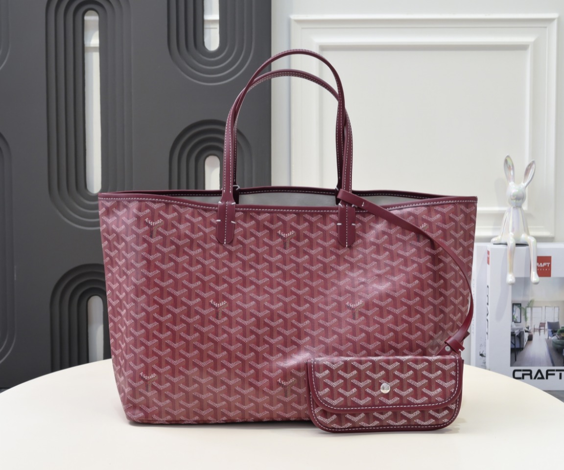 GOYARD ゴヤール サンルイ PM トートバッグ 赤