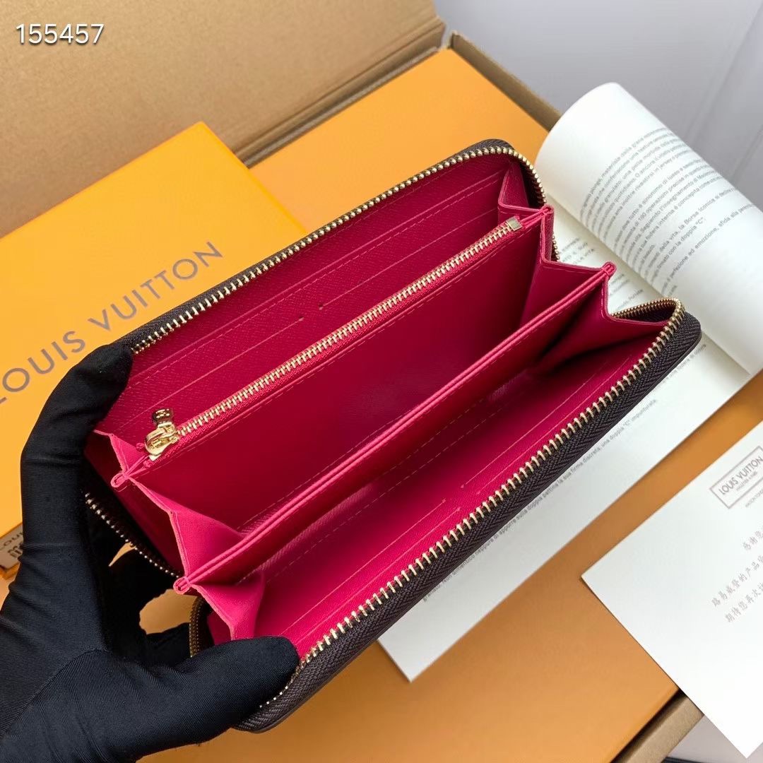 ルイ・ヴィトン ポルトフォイユ・クレマンス モノグラム ラウンドファスナー長財布