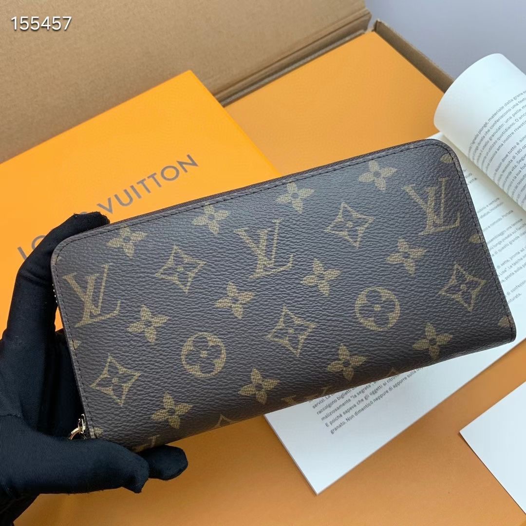 ルイ・ヴィトン ポルトフォイユ・クレマンス モノグラム ラウンドファスナー長財布
