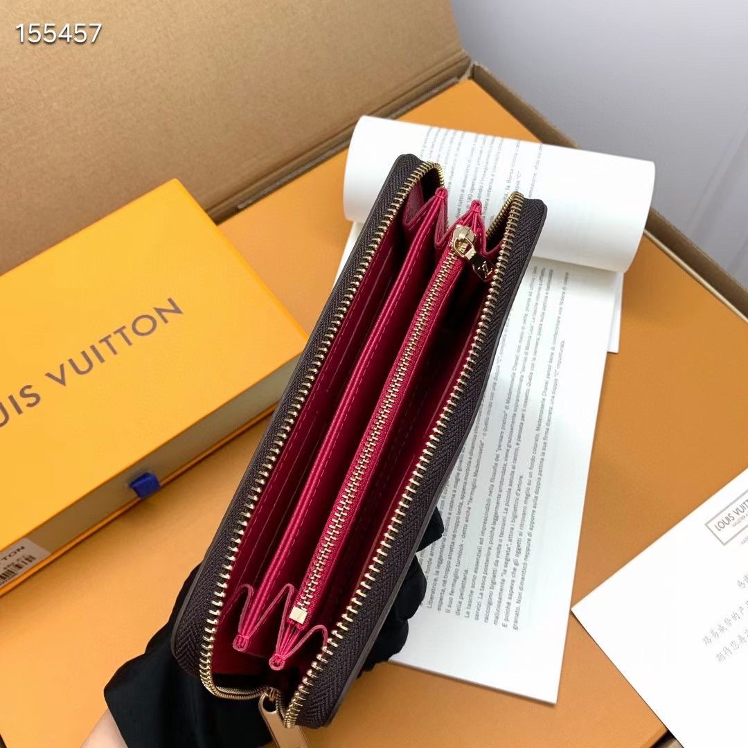 ルイ・ヴィトン ポルトフォイユ・クレマンス モノグラム ラウンドファスナー長財布