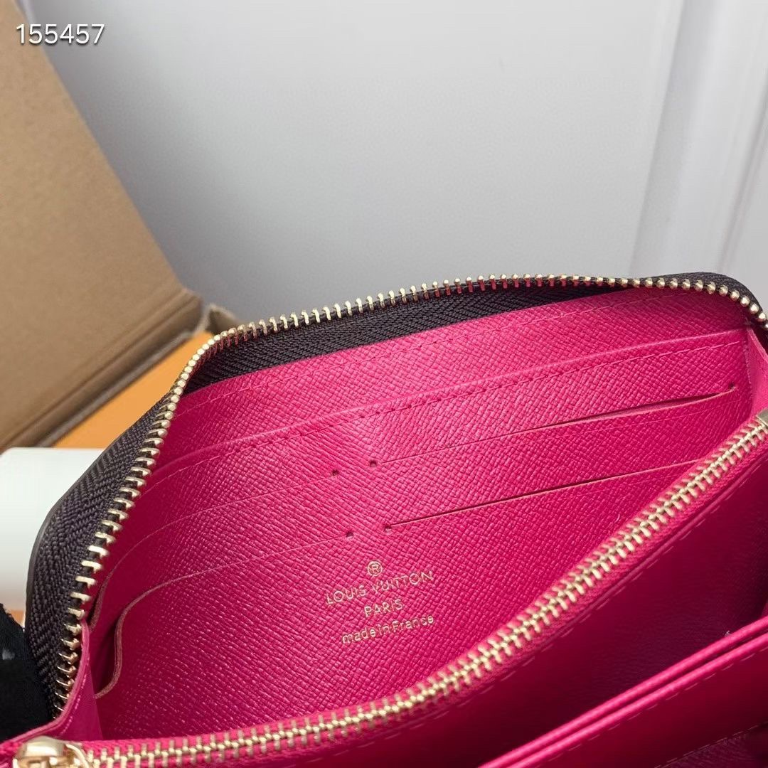 ルイ・ヴィトン ポルトフォイユ・クレマンス モノグラム ラウンドファスナー長財布