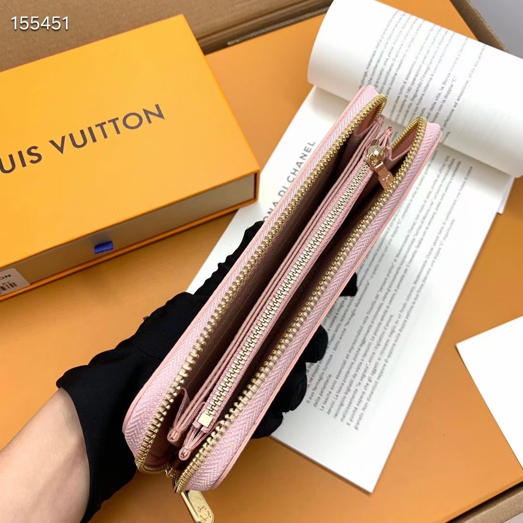 ルイ・ヴィトン ポルトフォイユ・クレマンス ダミエ・アズール ラウンドファスナー長財布