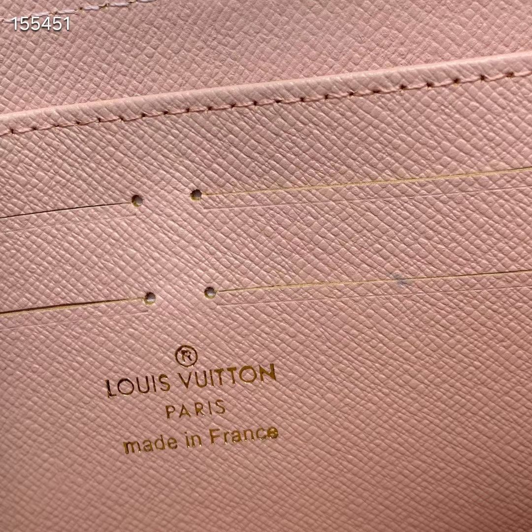 ルイ・ヴィトン ポルトフォイユ・クレマンス ダミエ・アズール ラウンドファスナー長財布