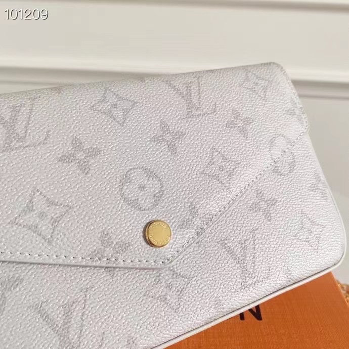 ルイ・ヴィトン ポシェット・フェリシー モノグラム アンプラント ホワイト