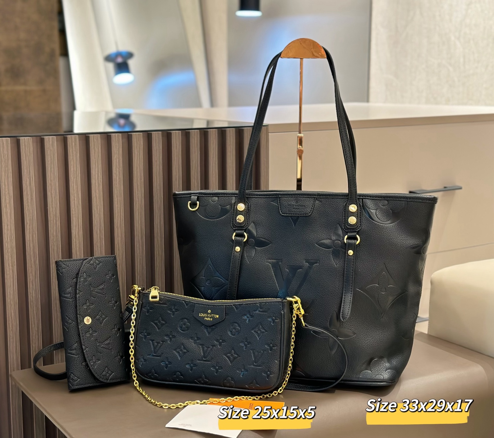 最新人気デザイン モノグラムレザー 3 点セットバッグ