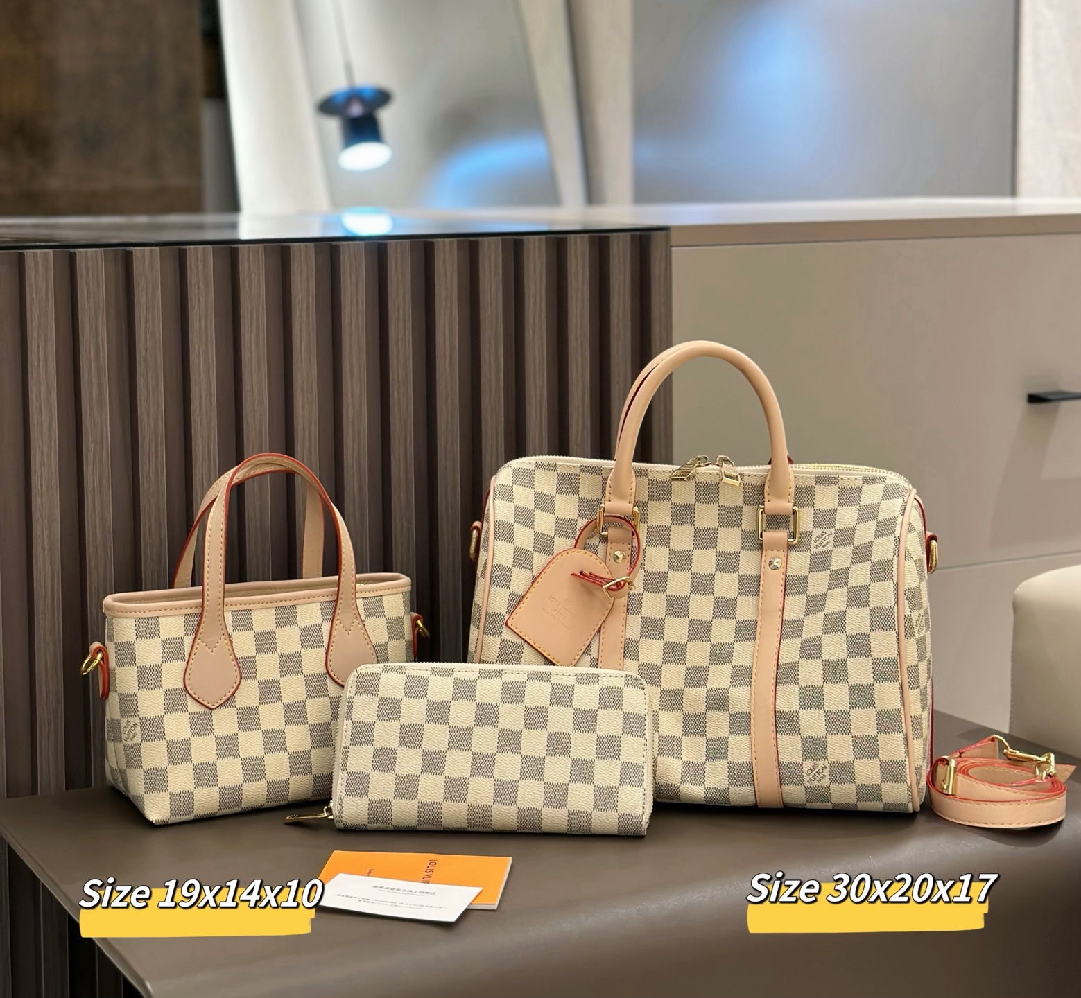 最新の人気スタイリッシュ3点セットバッグ