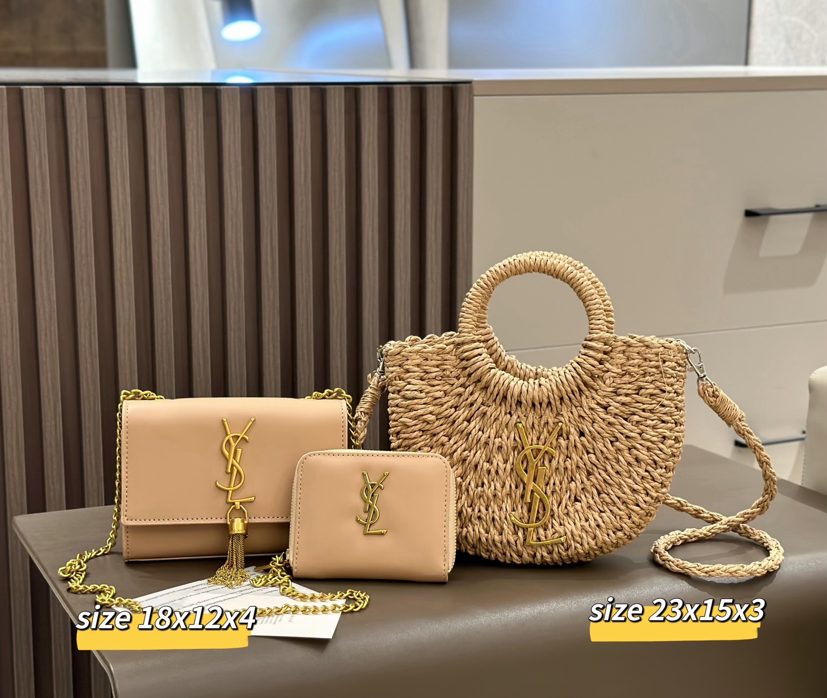 2026SS 人気草編レザー 3 点セット ✨ 夏の定番、自然な風合いと高級感を両立 ✨