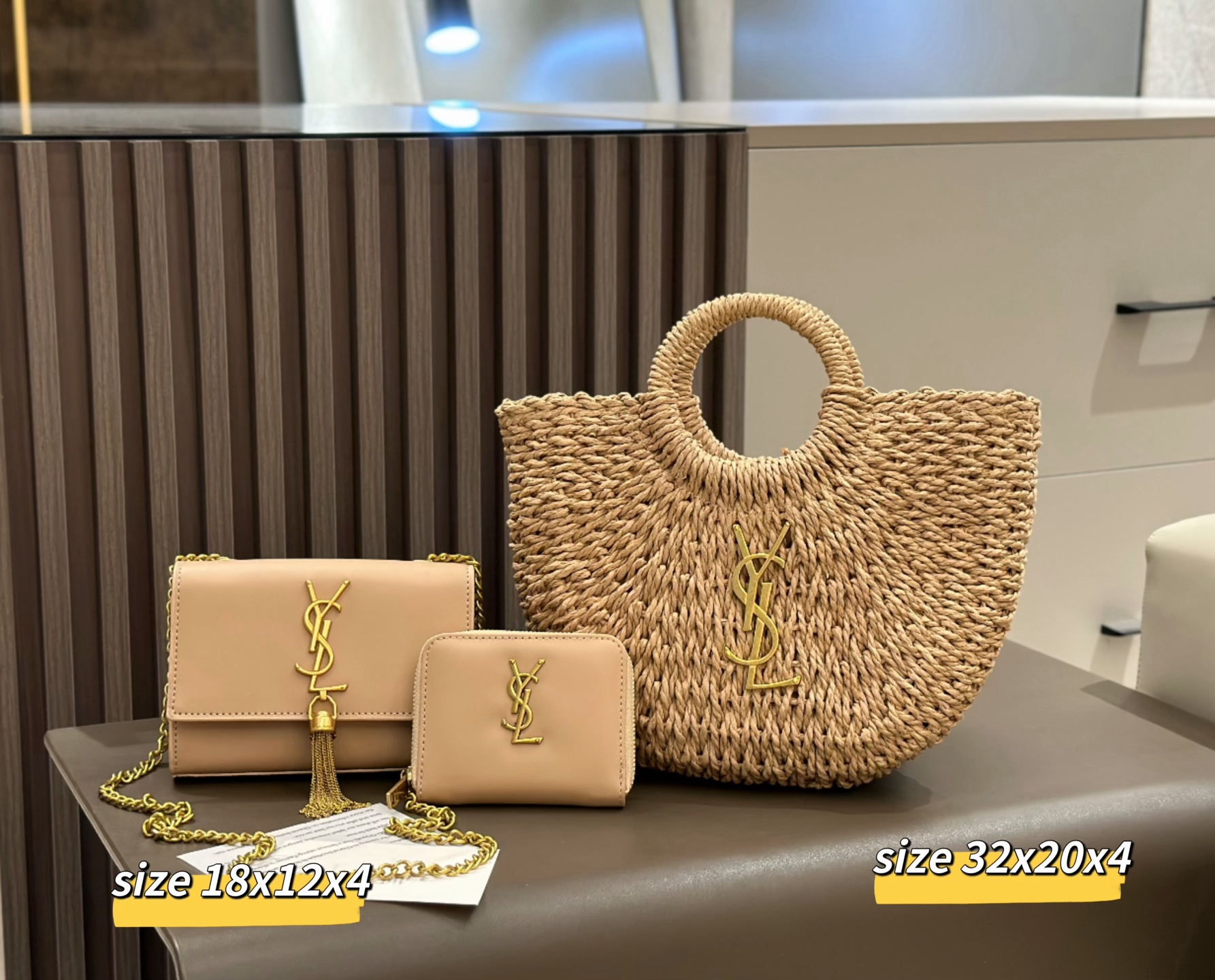 2026SS 人気草編レザー 3 点セット ✨ 夏の定番、自然な風合いと高級感を両立 ✨