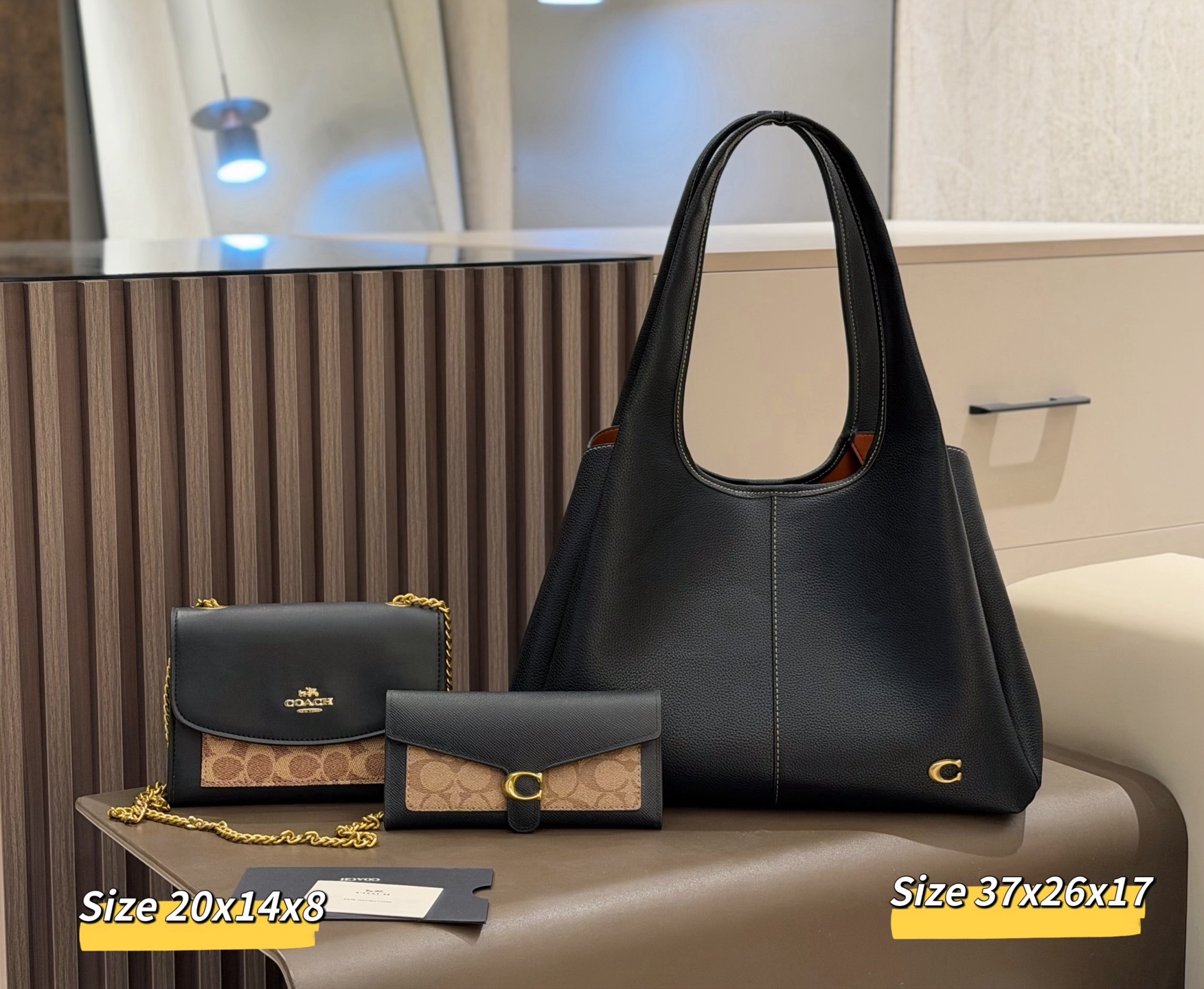 COACH ブラックゴールドコレクション 3 点セット