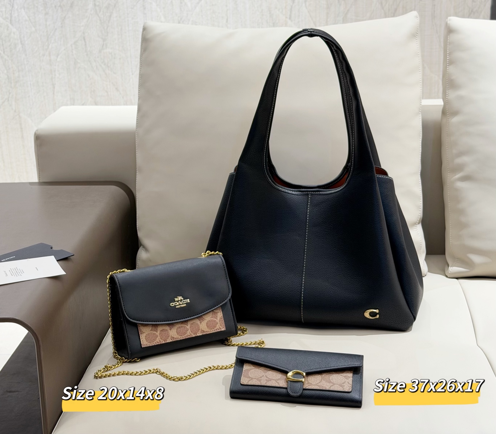 COACH ブラックゴールドコレクション 3 点セット