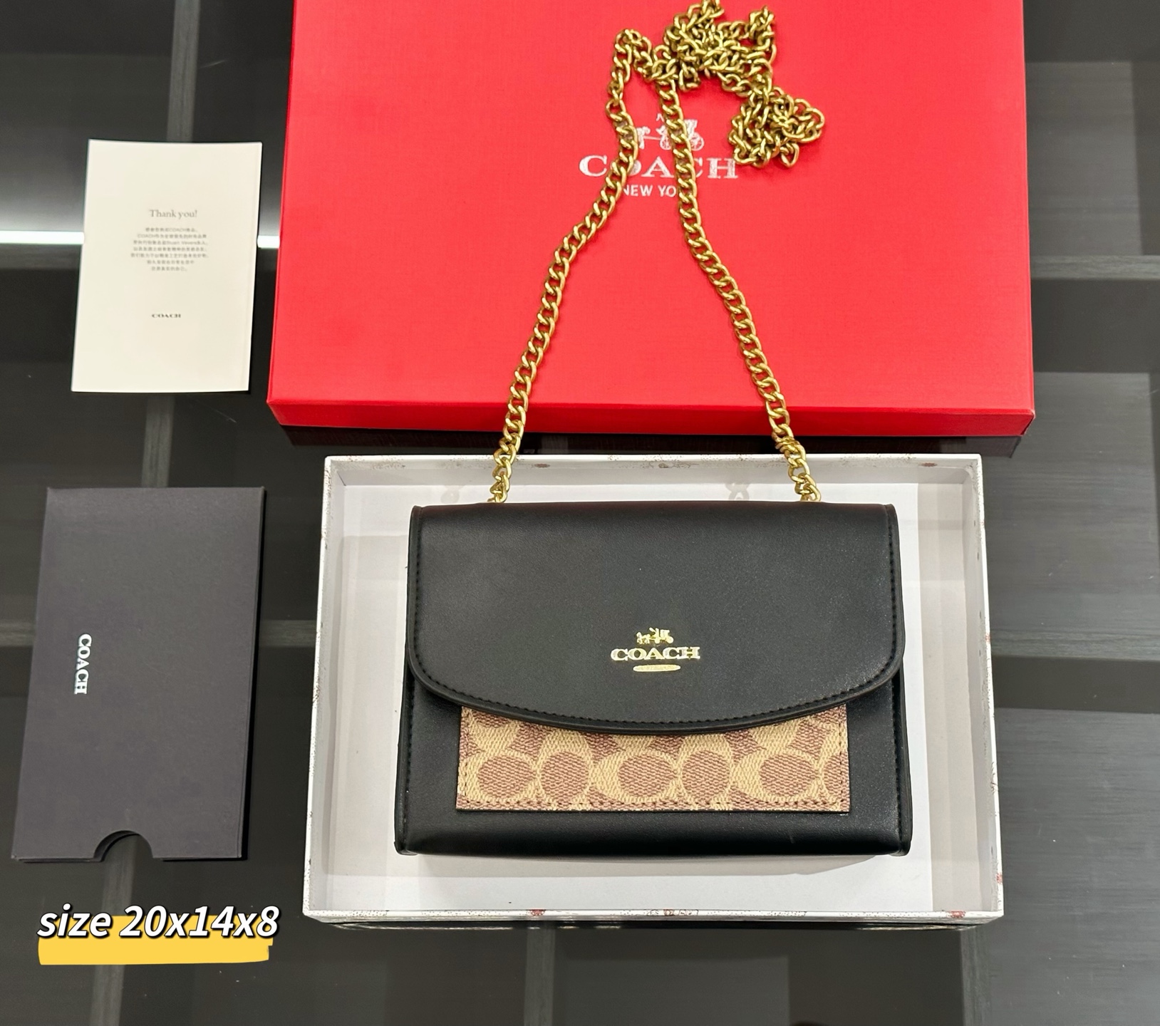 COACH ブラックゴールドコレクション 3 点セット