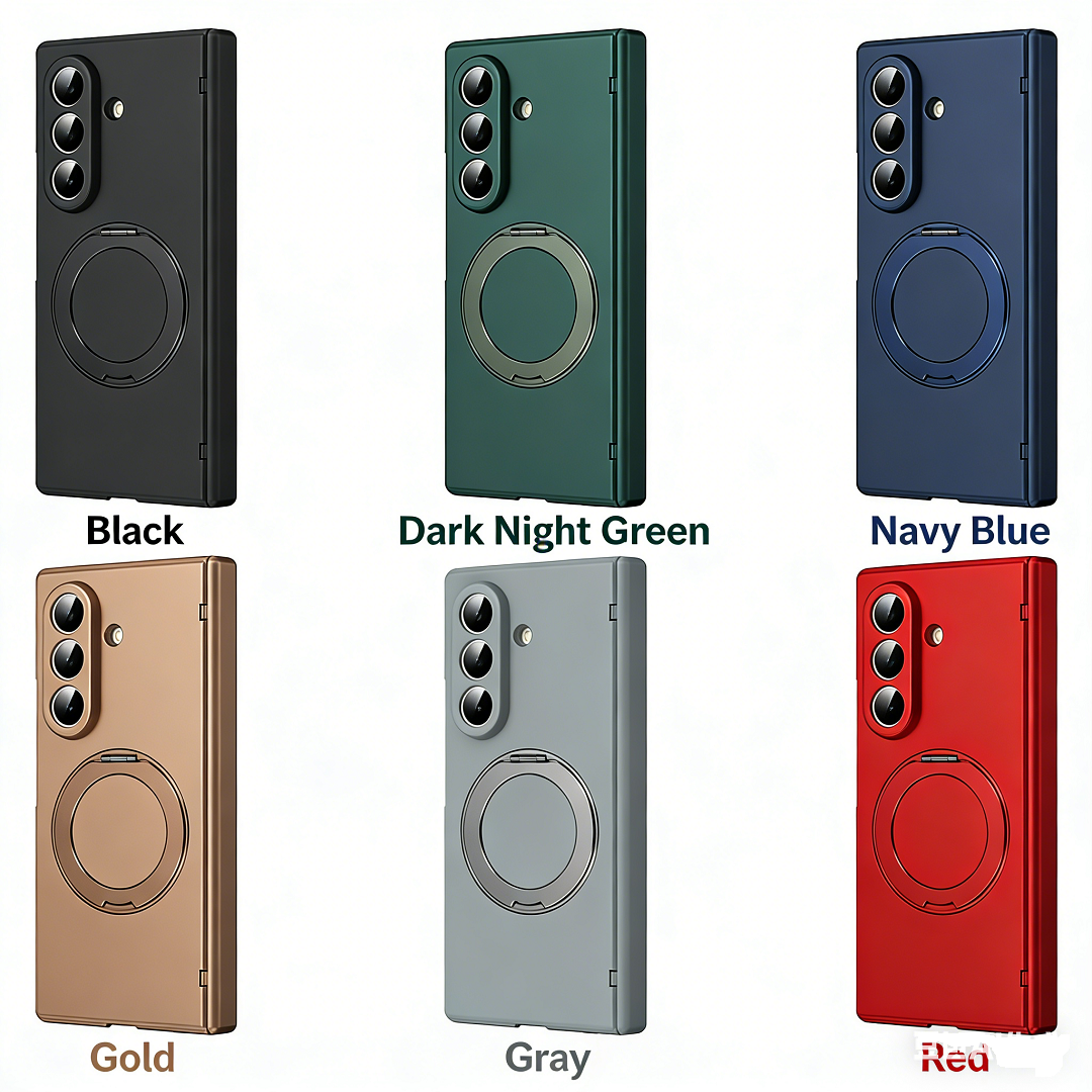 適用於三星Z Fold7/6/5/4/3無線充磁吸旋轉支架鉸鏈全包保護殼