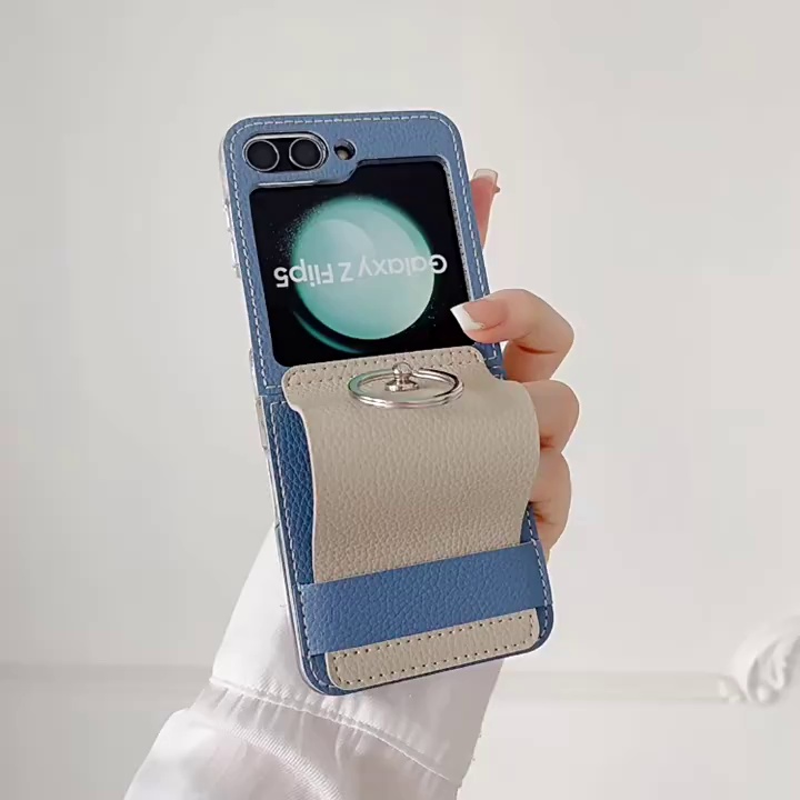 สำหรับ Samsung Galaxy Z Flip5/4/3 Splice สีชนกันโทรศัพท์กรณีป้องกัน