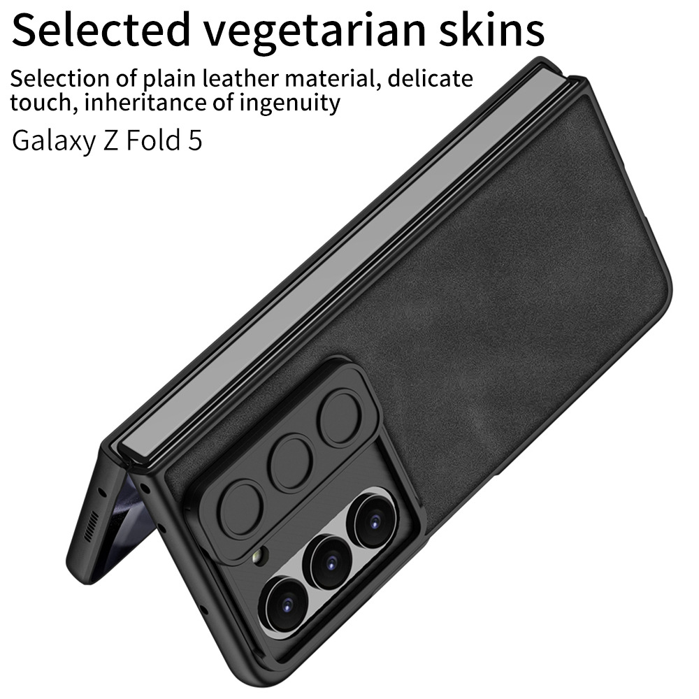 สำหรับ Samsung Galaxy Z Fold5/4/3 หน้าต่างบานเลื่อน Frosted โทรศัพท์กรณีป้องกัน