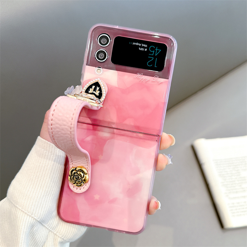 สำหรับ Samsung Galaxy Z Flip5 / 4/3 หมึกพิมพ์ลมโทรศัพท์กรณีป้องกัน