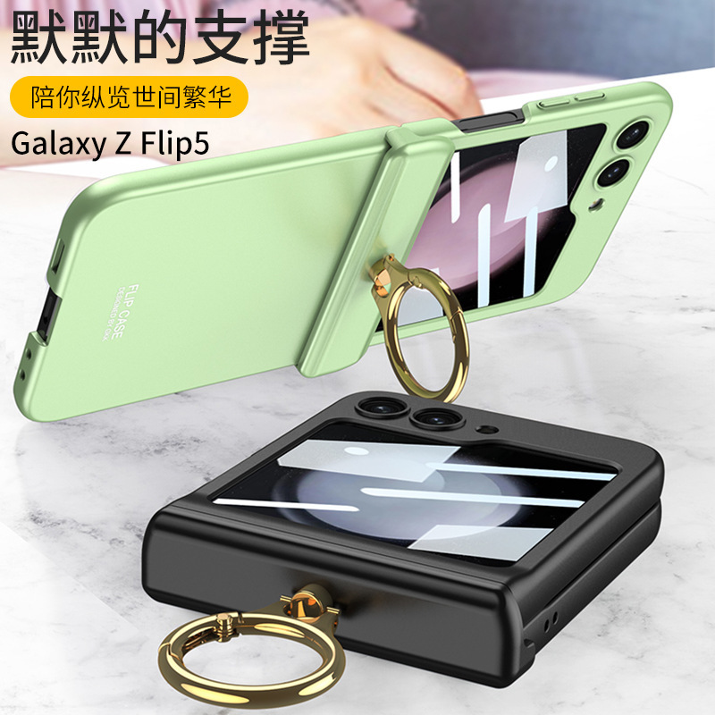 เหมาะสำหรับ Samsung Z Flip6/5/4/3 เคสโทรศัพท์ป้องกันบานพับกันกระแทกแบบรวมทุกอย่าง