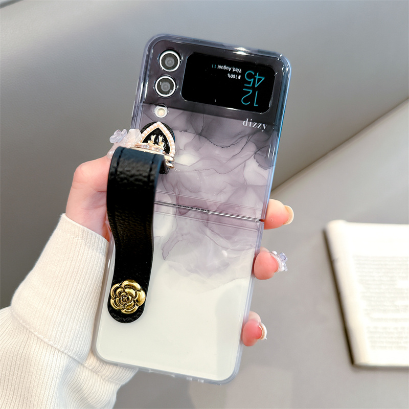 สำหรับ Samsung Galaxy Z Flip5 / 4/3 หมึกพิมพ์ลมโทรศัพท์กรณีป้องกัน