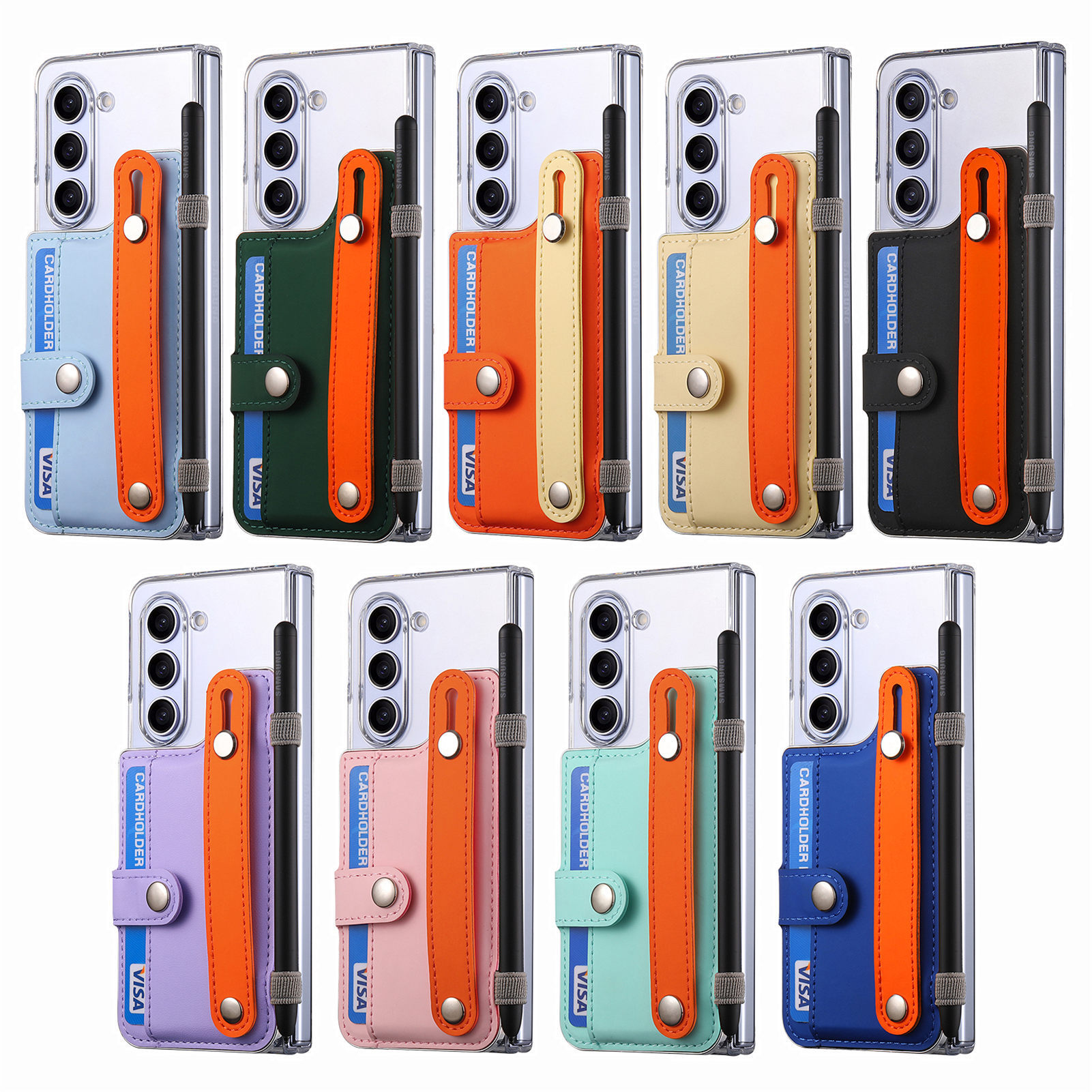 สำหรับ Samsung Galaxy Z Fold5/4/3 สายรัดข้อมือกรณีโทรศัพท์