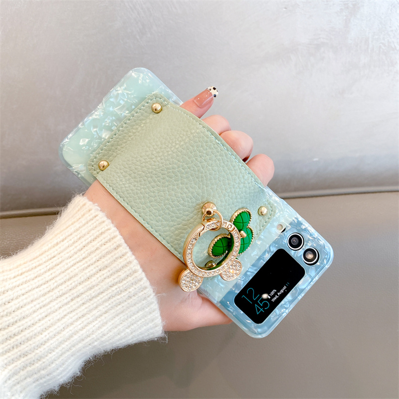 สำหรับ Samsung Galaxy Z Flip5/4/3 เปลือกหอยลาย Mickey Head โทรศัพท์กรณีป้องกัน