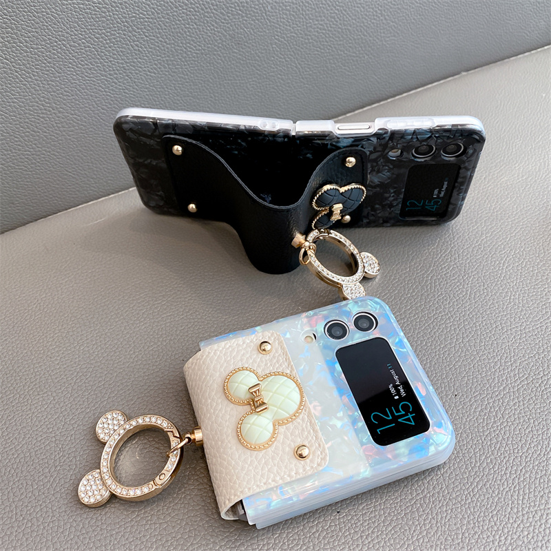 สำหรับ Samsung Galaxy Z Flip5/4/3 เปลือกหอยลาย Mickey Head โทรศัพท์กรณีป้องกัน