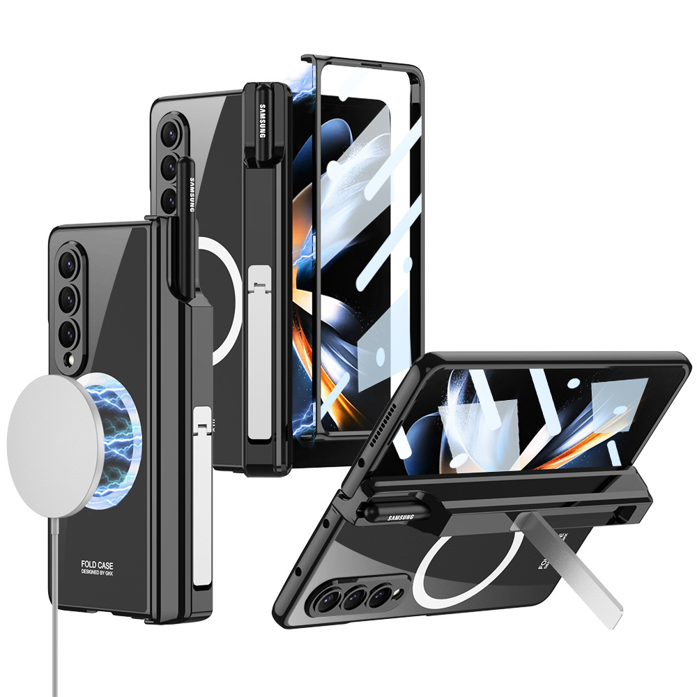 สำหรับ Samsung Galaxy Z Fold5/4/3 Magnetic Suction Wireless Charger Case สำหรับโทรศัพท์มือถือ