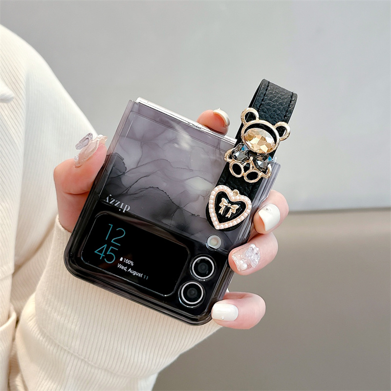 สำหรับ Samsung Galaxy Z Flip5 / 4/3 หมึกพิมพ์ลมโทรศัพท์กรณีป้องกัน