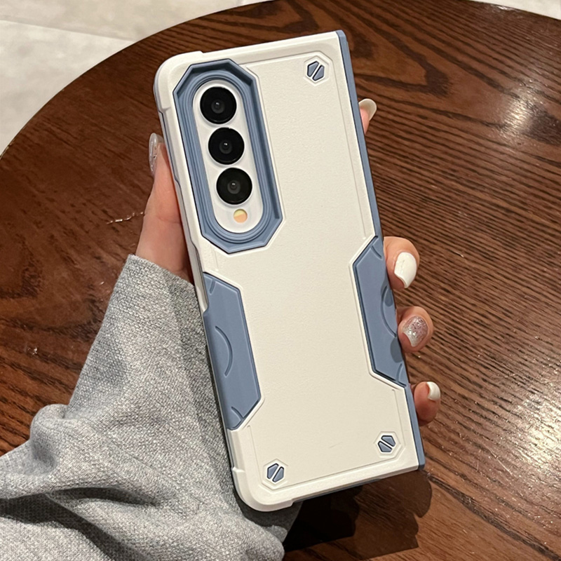 สำหรับ Samsung Galaxy Z Fold5/4/3 Simple Splicing ซิลิโคนโทรศัพท์กรณีป้องกัน