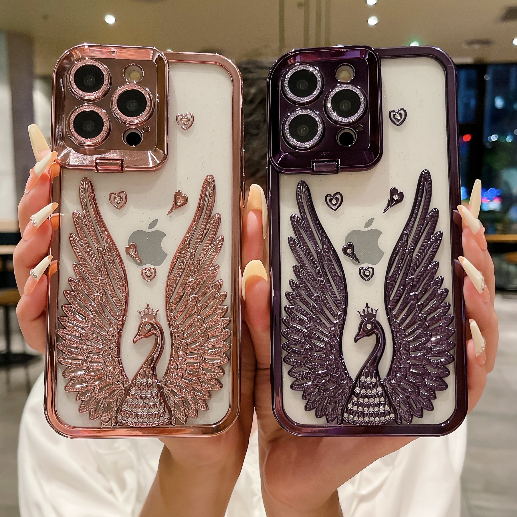 สำหรับ iPhone Luxury Case พร้อมขาตั้งเลนส์
