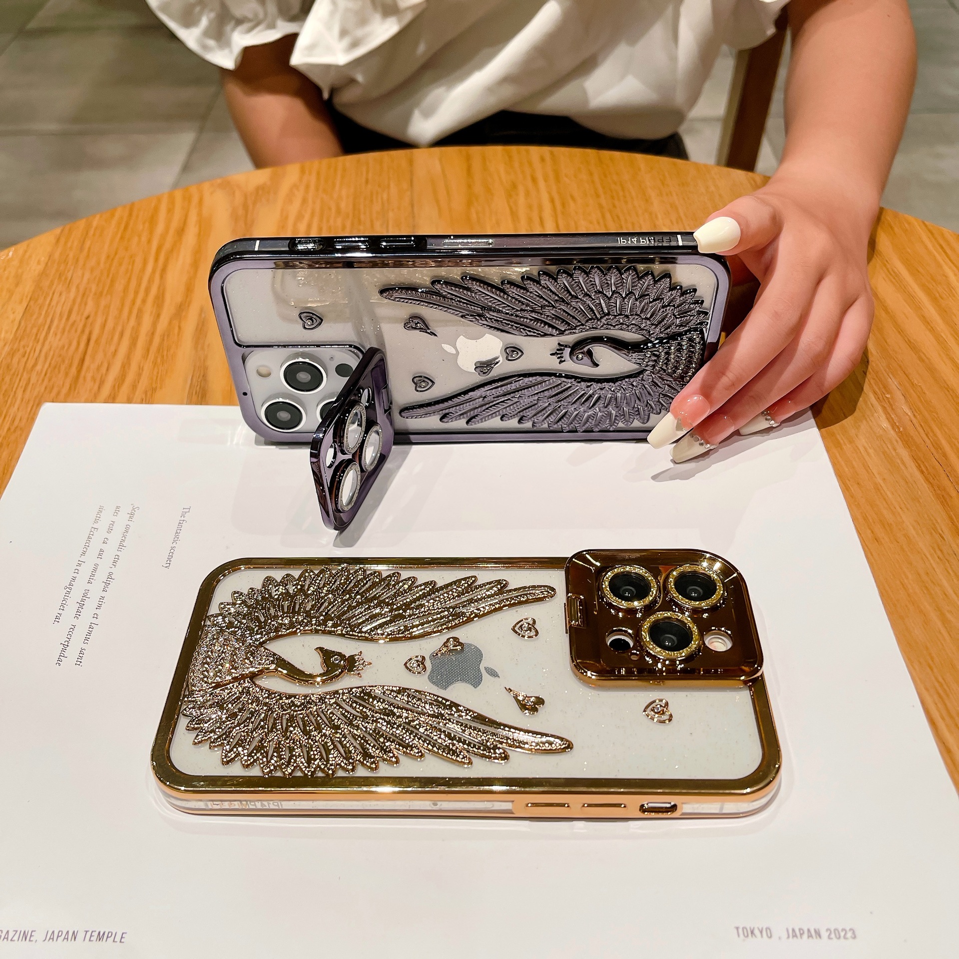 สำหรับ iPhone Luxury Case พร้อมขาตั้งเลนส์