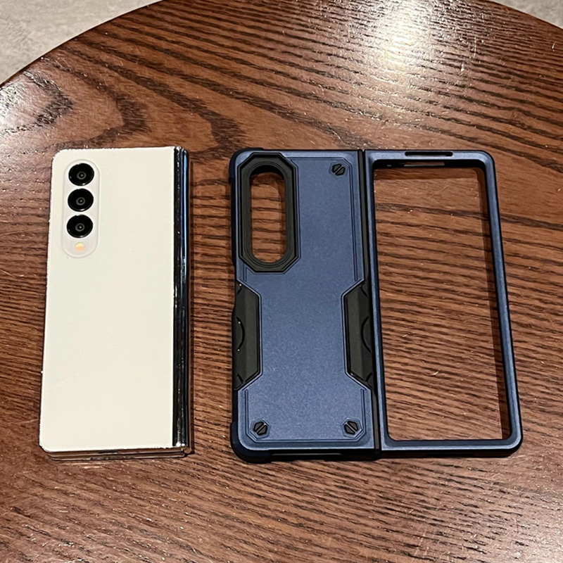 สำหรับ Samsung Galaxy Z Fold5/4/3 Simple Splicing ซิลิโคนโทรศัพท์กรณีป้องกัน